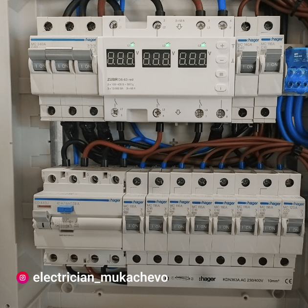 Реле напруги ZUBR D6-63 red, фото , зображення 3 | SNABZHENIE.com.ua