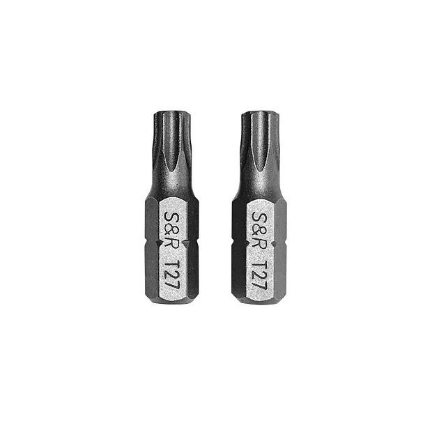 Биты S&R Torx27 25 мм, 2 шт., фото  | SNABZHENIE.com.ua