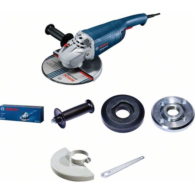 Шлифовальная машина BOSCH GWS 2200 Professional в коробке с ключом, фото , изображение 2 | SNABZHENIE.com.ua Шлифовальная машина BOSCH GWS 2200 Professional в коробке с ключом, фото , изображение 2 | SNABZHENIE.com.ua