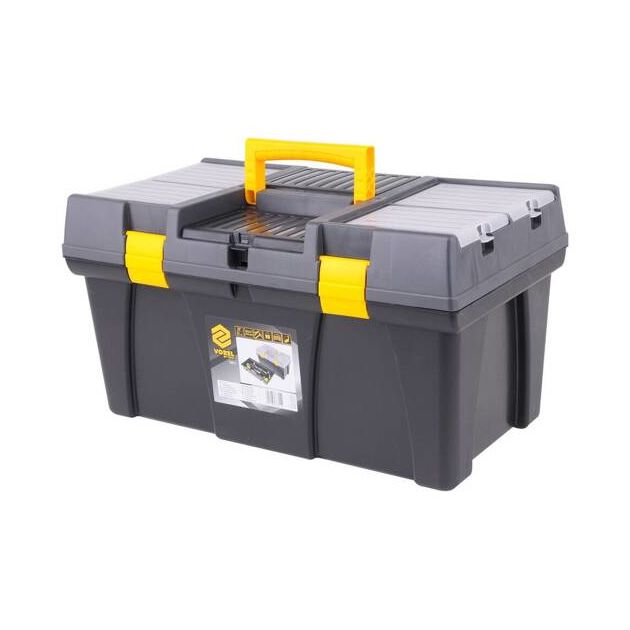 Ящик пластиковый для инструментов VOREL 26, 595x337x316 мм, фото  | SNABZHENIE.com.ua