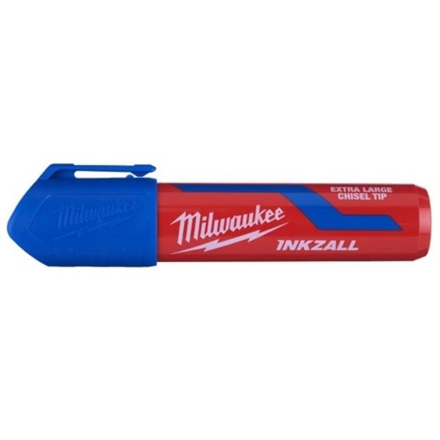 Маркер INKZALL XL синий для стройплощадки MILWAUKEE, фото  | SNABZHENIE.com.ua