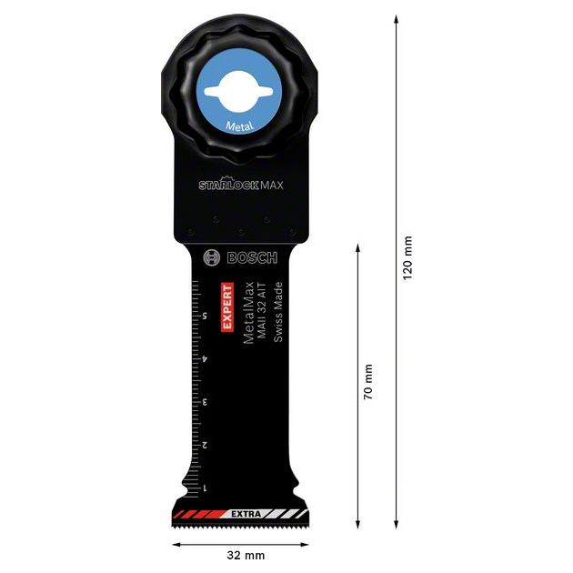 Полотно для багатофункціональних машин EXPERT MetalMax MAII 32 AIT, 70 x 32 мм BOSCH, фото , зображення 7 | SNABZHENIE.com.ua