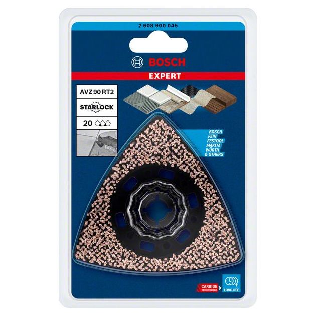 Полотно для багатофункціональних машин EXPERT Sanding Plate AVZ 90 RT2, 90 мм BOSCH, фото , зображення 3 | SNABZHENIE.com.ua