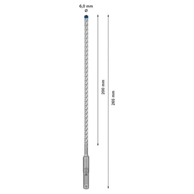 Ударное сверло EXPERT SDS plus-7X, 6 x 200 мм, BOSCH, фото , изображение 6 | SNABZHENIE.com.ua Ударное сверло EXPERT SDS plus-7X, 6 x 200 мм, BOSCH, фото , изображение 6 | SNABZHENIE.com.ua