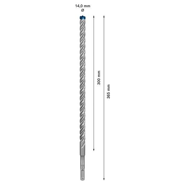 Ударное сверло EXPERT SDS plus-7X, 14 x 300 мм, BOSCH, фото , изображение 6 | SNABZHENIE.com.ua