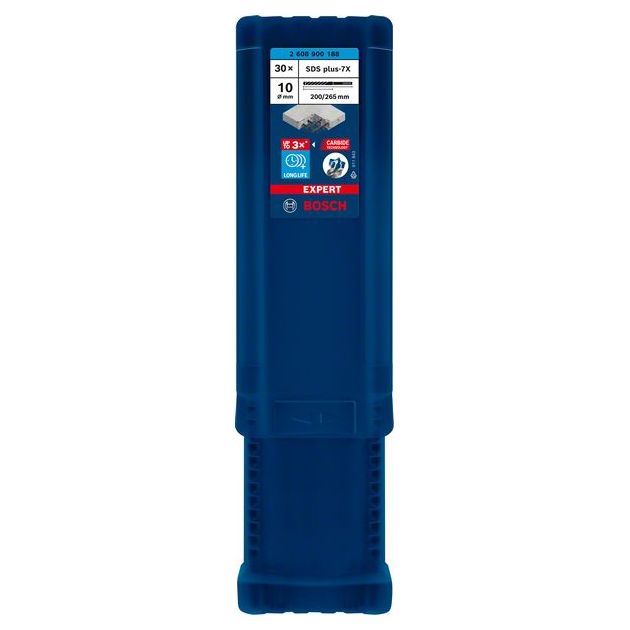 Ударное сверло BOSCH EXPERT SDS plus-7X, 10x200 мм, 30 шт., фото , изображение 5 | SNABZHENIE.com.ua Ударное сверло BOSCH EXPERT SDS plus-7X, 10x200 мм, 30 шт., фото , изображение 5 | SNABZHENIE.com.ua