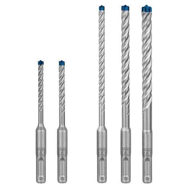 Набор сверел ударных BOSCH EXPERT SDS plus-7X, 5 шт, 5-10 мм, фото  | SNABZHENIE.com.ua