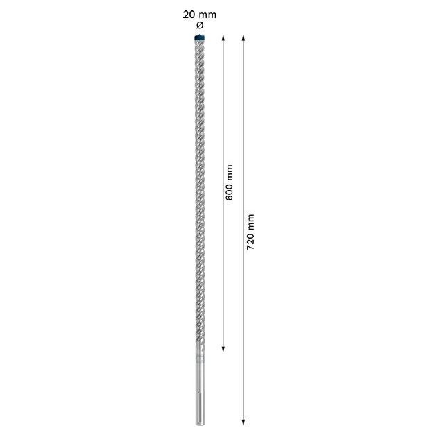 Ударное сверло BOSCH EXPERT SDS max-8X, 20x600x720 мм, фото , изображение 7 | SNABZHENIE.com.ua