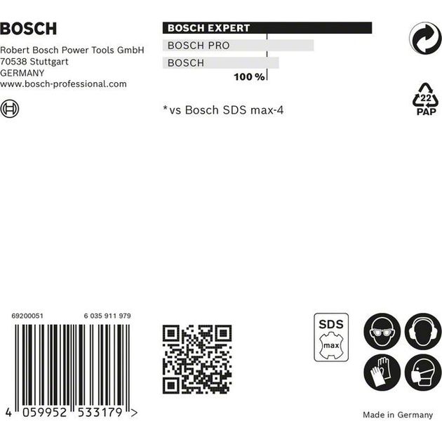 Ударное сверло EXPERT SDS max-8X, 25 x 800 x 920 мм BOSCH, фото , изображение 6 | SNABZHENIE.com.ua Ударное сверло EXPERT SDS max-8X, 25 x 800 x 920 мм BOSCH, фото , изображение 6 | SNABZHENIE.com.ua