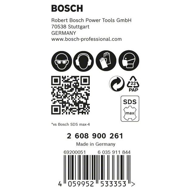 Ударное сверло BOSCH EXPERT SDS max-8X, 16 x 200 x 340 мм, 5 шт., фото , изображение 6 | SNABZHENIE.com.ua Ударное сверло BOSCH EXPERT SDS max-8X, 16 x 200 x 340 мм, 5 шт., фото , изображение 6 | SNABZHENIE.com.ua