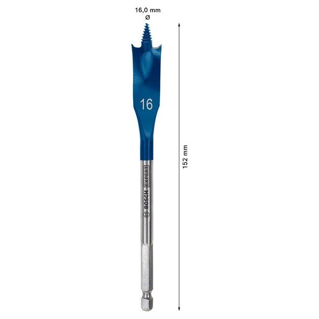 Сверло EXPERT Self Cut Speed Spade, 16 x 152 мм BOSCH, фото , изображение 7 | SNABZHENIE.com.ua Сверло EXPERT Self Cut Speed Spade, 16 x 152 мм BOSCH, фото , изображение 7 | SNABZHENIE.com.ua