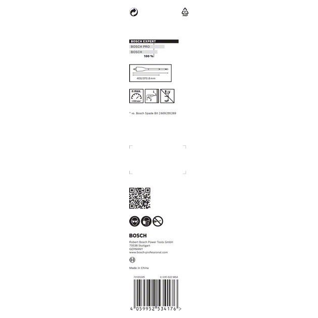 Сверло EXPERT Self Cut Speed Spade, 16 x 400 мм BOSCH, фото , изображение 6 | SNABZHENIE.com.ua Сверло EXPERT Self Cut Speed Spade, 16 x 400 мм BOSCH, фото , изображение 6 | SNABZHENIE.com.ua