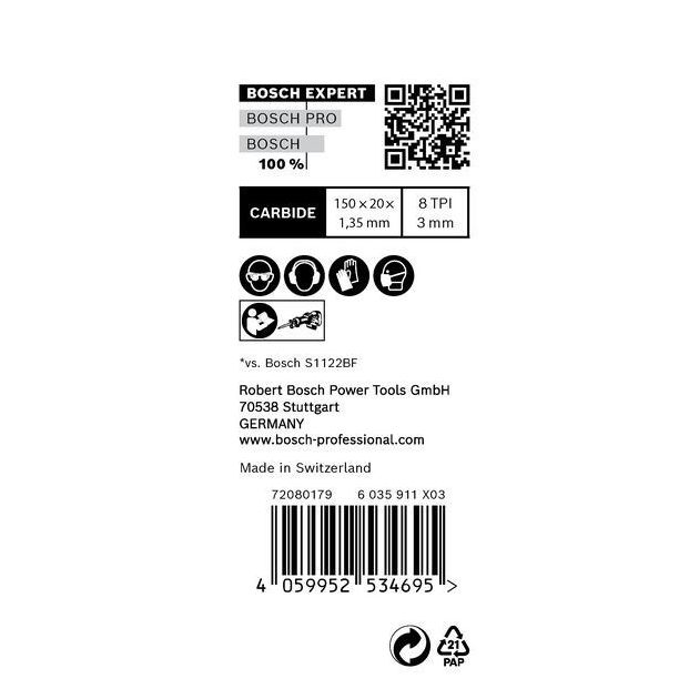 Полотно для пиляння EXPERT ‘Vehicle Rescue’ S 957 CHM, 10 шт. BOSCH, фото , изображение 6 | SNABZHENIE.com.ua