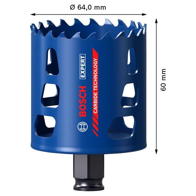 Коронка BOSCH EXPERT Tough Material 64x60 мм, фото , изображение 7 | SNABZHENIE.com.ua Коронка BOSCH EXPERT Tough Material 64x60 мм, фото , изображение 7 | SNABZHENIE.com.ua