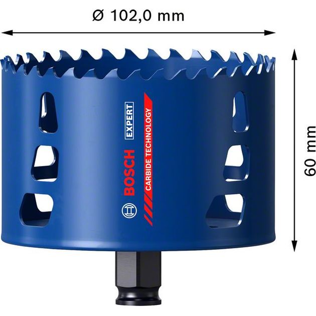 Коронка BOSCH EXPERT Tough Material, 102 x 60 мм, фото , изображение 7 | SNABZHENIE.com.ua Коронка BOSCH EXPERT Tough Material, 102 x 60 мм, фото , изображение 7 | SNABZHENIE.com.ua