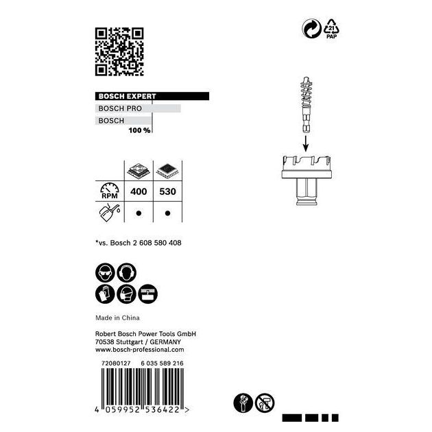 Коронка EXPERT Sheet Metal, 30 x 5 мм BOSCH, фото , зображення 6 | SNABZHENIE.com.ua