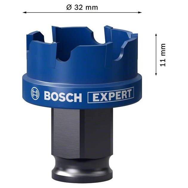Коронка EXPERT Sheet Metal, 32 x 5 мм BOSCH, фото , зображення 7 | SNABZHENIE.com.ua