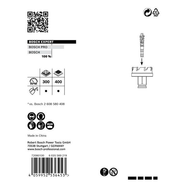 Коронка EXPERT Sheet Metal, 40 x 5 мм BOSCH, фото , зображення 6 | SNABZHENIE.com.ua