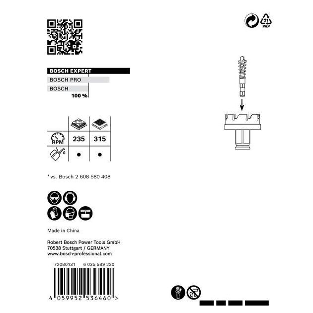 Коронка EXPERT Sheet Metal, 51 x 5 мм BOSCH, фото , зображення 6 | SNABZHENIE.com.ua
