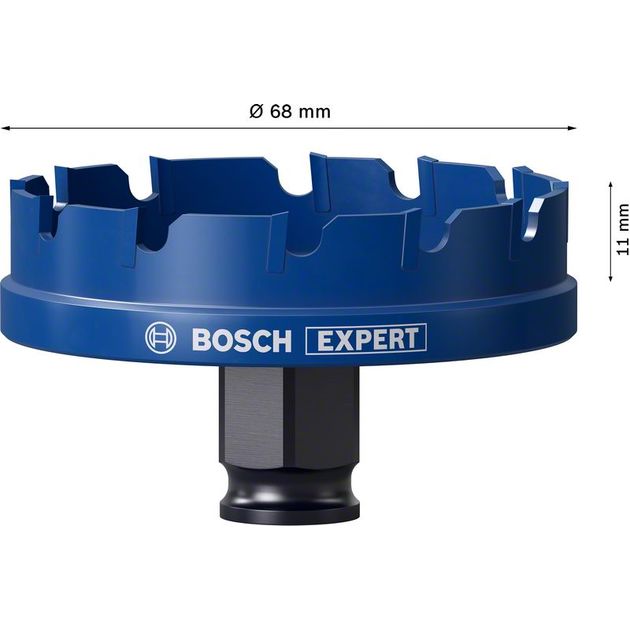 Коронка EXPERT Sheet Metal, 68 x 5 мм BOSCH, фото , зображення 7 | SNABZHENIE.com.ua