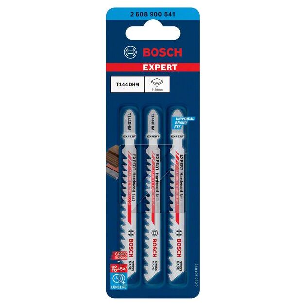 Полотно для лобзиков BOSCH EXPERT T 144 DHM, 3 шт., фото , изображение 5 | SNABZHENIE.com.ua Полотно для лобзиков BOSCH EXPERT T 144 DHM, 3 шт., фото , изображение 5 | SNABZHENIE.com.ua