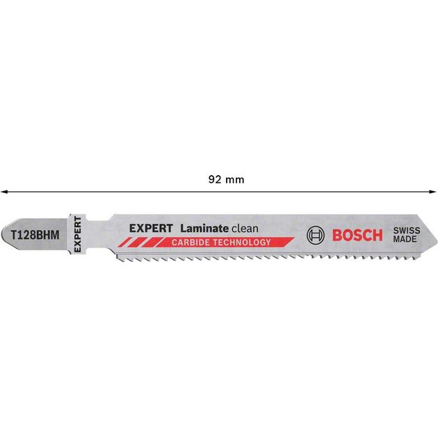 Полотно для лобзиков BOSCH EXPERT 'Laminate Clean' T128 BHM, 3 шт., фото , изображение 7 | SNABZHENIE.com.ua