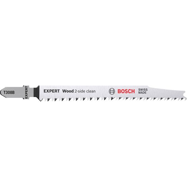 Полотна для лобзиков BOSCH EXPERT 'Wood 2-side clean' T 308 B, 3 шт., фото  | SNABZHENIE.com.ua