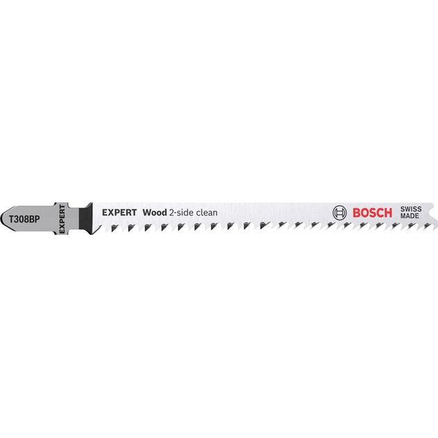 Полотна для лобзиков BOSCH EXPERT 'Wood 2-side clean' T 308 BP, 5 шт., фото  | SNABZHENIE.com.ua