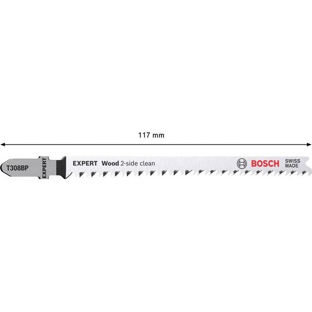 Полотна для лобзиков BOSCH EXPERT 'Wood 2-side clean' T 308 BP, 5 шт., фото , изображение 7 | SNABZHENIE.com.ua Полотна для лобзиков BOSCH EXPERT 'Wood 2-side clean' T 308 BP, 5 шт., фото , изображение 7 | SNABZHENIE.com.ua