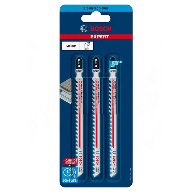 Полотно для лобзиков Bosch EXPERT 'Fiber Plaster' T 341 HM, 3 шт., фото , изображение 5 | SNABZHENIE.com.ua Полотно для лобзиков Bosch EXPERT 'Fiber Plaster' T 341 HM, 3 шт., фото , изображение 5 | SNABZHENIE.com.ua