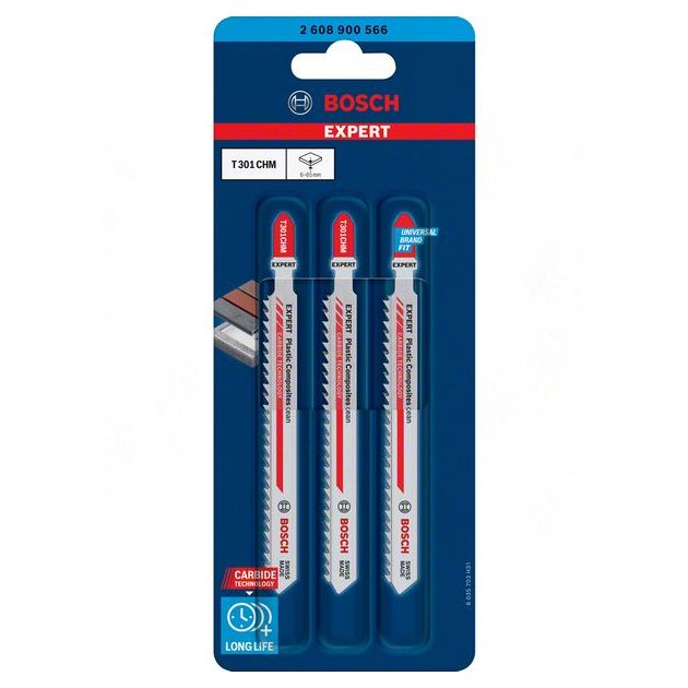 Полотно лобзиков EXPERT 'Plastic Composites Clean' T 301 CHM, 3 шт., фото , изображение 5 | SNABZHENIE.com.ua