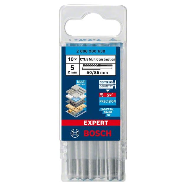 Сверло Bosch EXPERT CYL-9 MultiConstruction 5x50 мм, 10 шт., фото , изображение 3 | SNABZHENIE.com.ua Сверло Bosch EXPERT CYL-9 MultiConstruction 5x50 мм, 10 шт., фото , изображение 3 | SNABZHENIE.com.ua