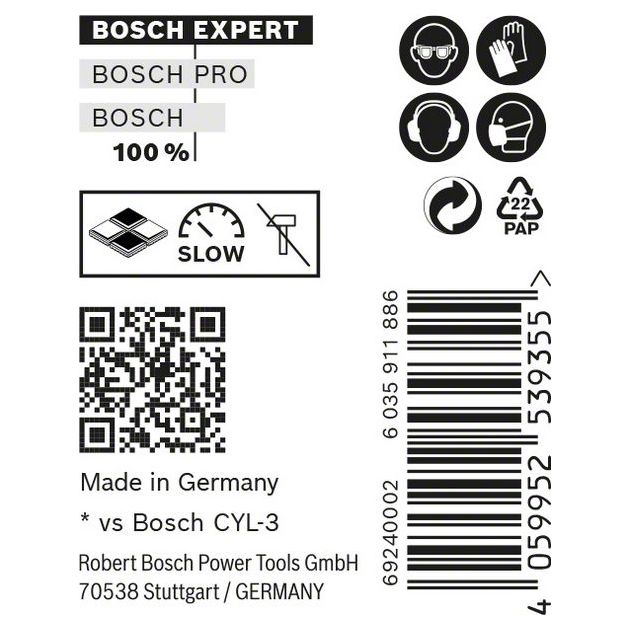 Свердло BOSCH EXPERT CYL-9 MultiConstruction 7x60 мм, 10 шт., фото , изображение 6 | SNABZHENIE.com.ua Свердло BOSCH EXPERT CYL-9 MultiConstruction 7x60 мм, 10 шт., фото , изображение 6 | SNABZHENIE.com.ua