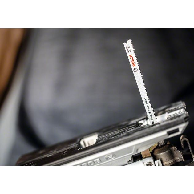 Полотна для лобзиков BOSCH EXPERT 'Hardwood 2-side clean' T 308 BFP, 5 шт., фото , изображение 9 | SNABZHENIE.com.ua