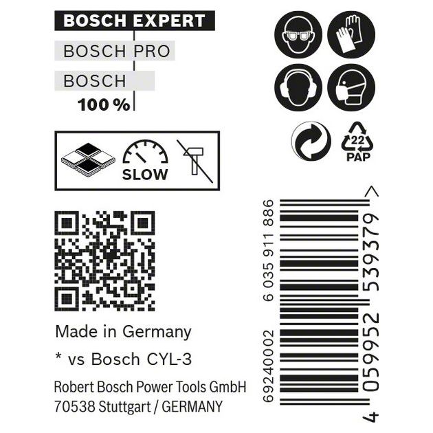 Свердло BOSCH EXPERT CYL-9 MultiConstruction, 10x80 мм, 8 шт., фото , изображение 6 | SNABZHENIE.com.ua Свердло BOSCH EXPERT CYL-9 MultiConstruction, 10x80 мм, 8 шт., фото , изображение 6 | SNABZHENIE.com.ua