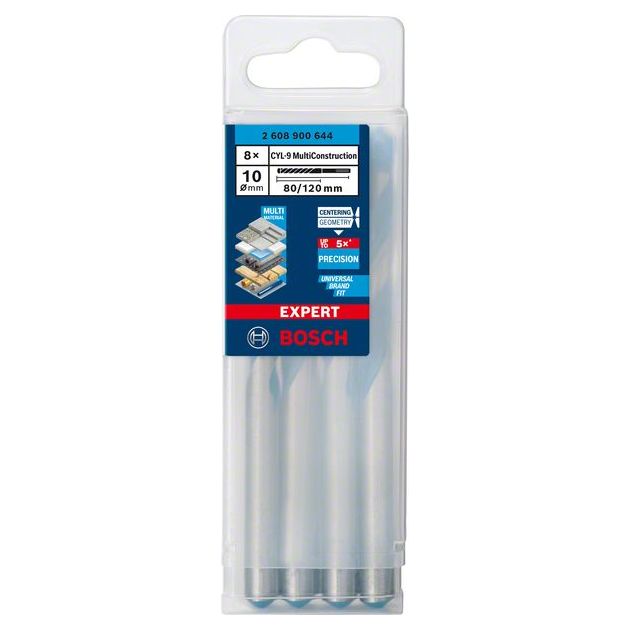 Свердло BOSCH EXPERT CYL-9 MultiConstruction, 10x80 мм, 8 шт., фото , изображение 3 | SNABZHENIE.com.ua Свердло BOSCH EXPERT CYL-9 MultiConstruction, 10x80 мм, 8 шт., фото , изображение 3 | SNABZHENIE.com.ua