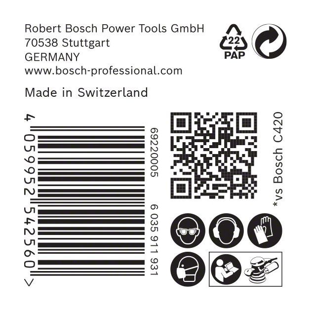 Шлифовальная бумага EXPERT C470, 150 мм, G 60, 50 шт., BOSCH, фото , изображение 6 | SNABZHENIE.com.ua Шлифовальная бумага EXPERT C470, 150 мм, G 60, 50 шт., BOSCH, фото , изображение 6 | SNABZHENIE.com.ua