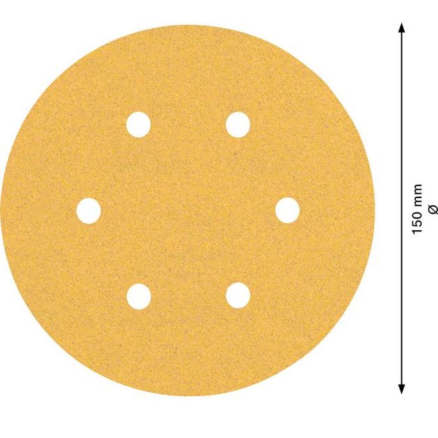 Шліфувальний папір BOSCH C470 G 100, 150 мм, 6 отворів, 50 шт., фото , изображение 7 | SNABZHENIE.com.ua Шліфувальний папір BOSCH C470 G 100, 150 мм, 6 отворів, 50 шт., фото , изображение 7 | SNABZHENIE.com.ua