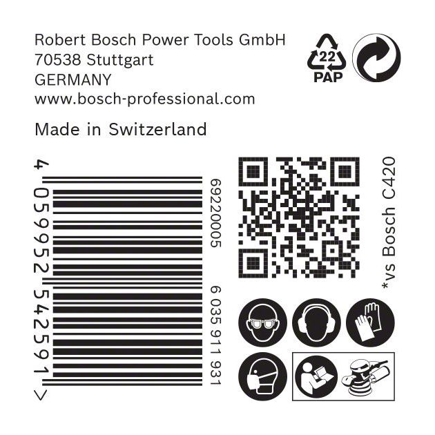 Шліфувальний папір BOSCH EXPERT C470, 150 мм, G 120, 50 шт., фото , изображение 6 | SNABZHENIE.com.ua Шліфувальний папір BOSCH EXPERT C470, 150 мм, G 120, 50 шт., фото , изображение 6 | SNABZHENIE.com.ua