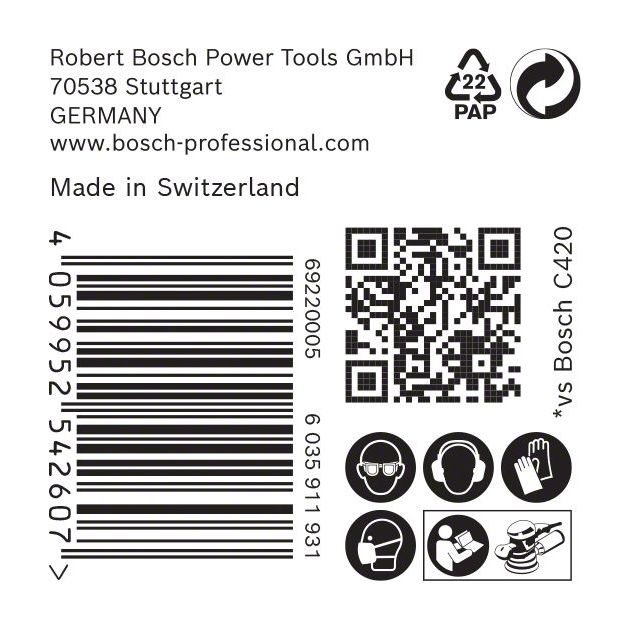 Шліфувальний папір BOSCH EXPERT C470, 150 мм, G 180, 50 шт., фото , изображение 6 | SNABZHENIE.com.ua Шліфувальний папір BOSCH EXPERT C470, 150 мм, G 180, 50 шт., фото , изображение 6 | SNABZHENIE.com.ua