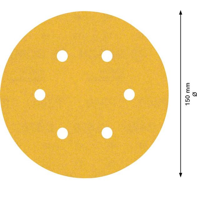 Шлифовальная бумага BOSCH C470 150 мм, G 240, 50 шт., 6 отверстий, фото , изображение 7 | SNABZHENIE.com.ua Шлифовальная бумага BOSCH C470 150 мм, G 240, 50 шт., 6 отверстий, фото , изображение 7 | SNABZHENIE.com.ua