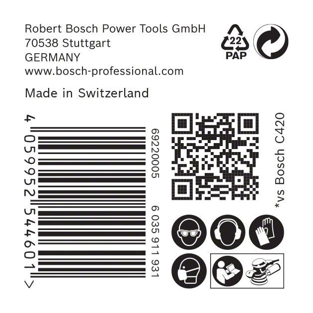 Шліфувальний папір BOSCH EXPERT C470, 150 мм, G 150, 50 шт., фото , изображение 6 | SNABZHENIE.com.ua Шліфувальний папір BOSCH EXPERT C470, 150 мм, G 150, 50 шт., фото , изображение 6 | SNABZHENIE.com.ua