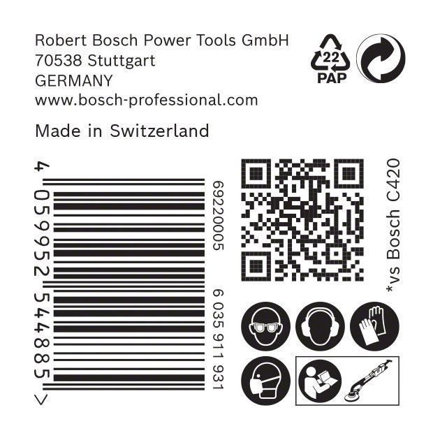 Шліфувальний папір EXPERT C470 для шліфувальних машин по гіпсокартону, 225 мм, G 120, 25 шт. BOSCH, фото , зображення 6 | SNABZHENIE.com.ua Шліфувальний папір EXPERT C470 для шліфувальних машин по гіпсокартону, 225 мм, G 120, 25 шт. BOSCH, фото , зображення 6 | SNABZHENIE.com.ua