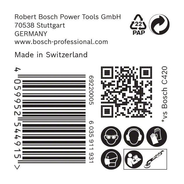 Шліфувальний папір EXPERT C470, 19 отворів, 225 мм, G 220, 25 шт., BOSCH, фото , зображення 6 | SNABZHENIE.com.ua Шліфувальний папір EXPERT C470, 19 отворів, 225 мм, G 220, 25 шт., BOSCH, фото , зображення 6 | SNABZHENIE.com.ua