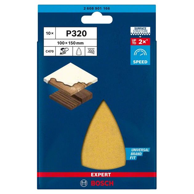 Шліфувальний папір BOSCH EXPERT C470, 100x150 мм, G 320, 10 шт., фото , изображение 3 | SNABZHENIE.com.ua Шліфувальний папір BOSCH EXPERT C470, 100x150 мм, G 320, 10 шт., фото , изображение 3 | SNABZHENIE.com.ua