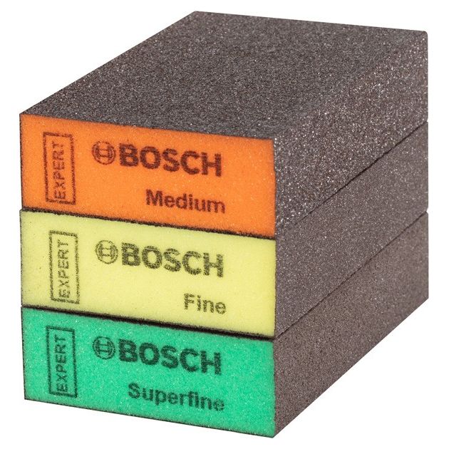 Шліфувальна колодка EXPERT S471 Standard, 69 x 97 x 26 мм, M, F, SF, 3 шт. BOSCH, фото  | SNABZHENIE.com.ua