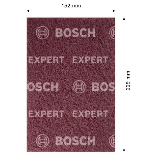 Текстильний диск EXPERT N880 для шліфування вручну, 152 x 229 мм, наддрібна A BOSCH, фото , зображення 3 | SNABZHENIE.com.ua