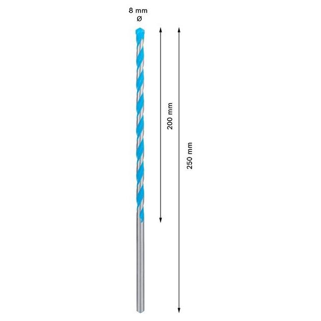 Сверло BOSCH EXPERT CYL-9 MultiConstruction, 8 x 200 x 250 мм, фото , изображение 7 | SNABZHENIE.com.ua Сверло BOSCH EXPERT CYL-9 MultiConstruction, 8 x 200 x 250 мм, фото , изображение 7 | SNABZHENIE.com.ua
