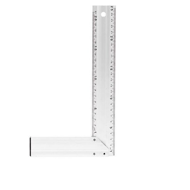 Угольник будівельний алюмінієвий 250мм INTERTOOL MT-2061, фото , зображення 3 | SNABZHENIE.com.ua