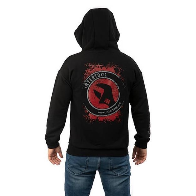 Худи черный трикотаж XL INTERTOOL арт. 8862, SP-4004, фото , изображение 8 | SNABZHENIE.com.ua Худи черный трикотаж XL INTERTOOL арт. 8862, SP-4004, фото , изображение 8 | SNABZHENIE.com.ua